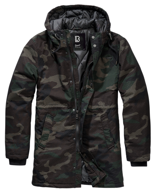 Brandit Grid Camo парка, вудленд