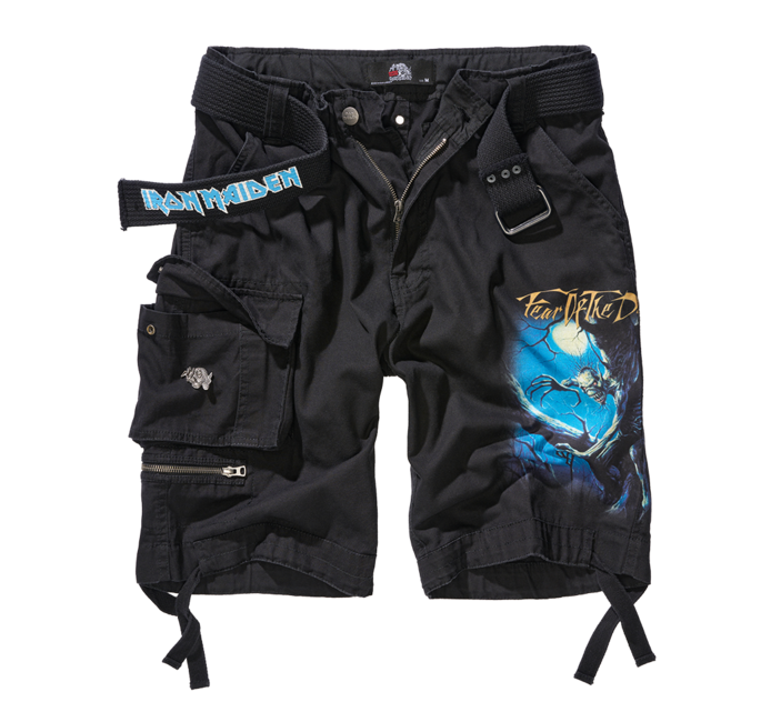 Brandit Iron Maiden Savage шорти Fear of the Dark, чорні