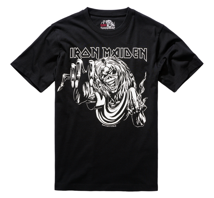 Brandit Iron Maiden футболка Eddy Glow, чорна