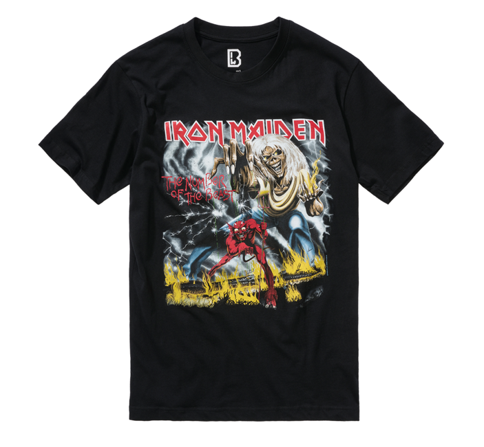 Brandit Iron Maiden футболка Number of the Beast II, чорна