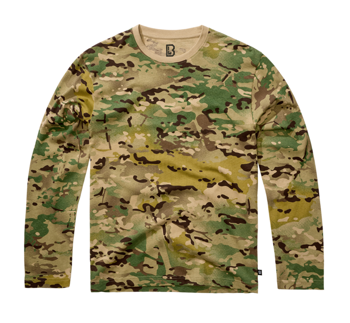 Brandit Premium футболка з довгим рукавом тактична, tactical камуфляж