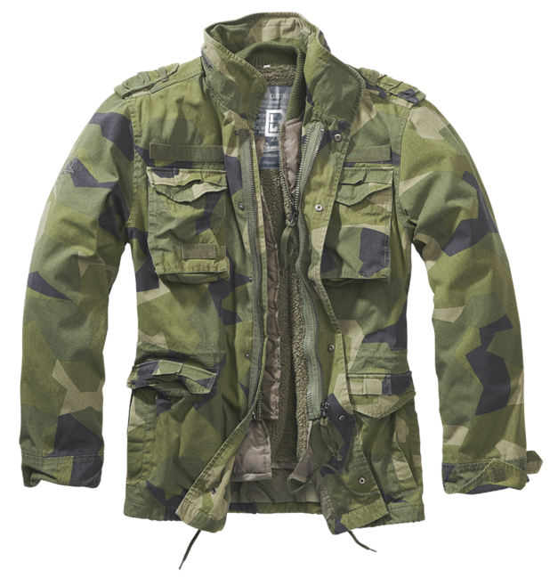 Brandit M65 Giant zimна куртка Swedish Camo M90
