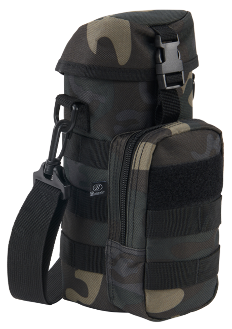 Brandit Molle II чохол на пляшку з кишенею, darkcamo