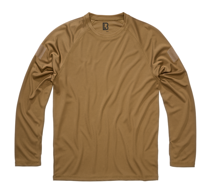 Brandit Quick Dry футболка швидкосохнуща чоловіча з довгим рукавом, верблюжа