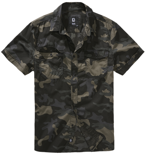 Brandit Roadstar сорочка з короткими рукавами, darkcamo