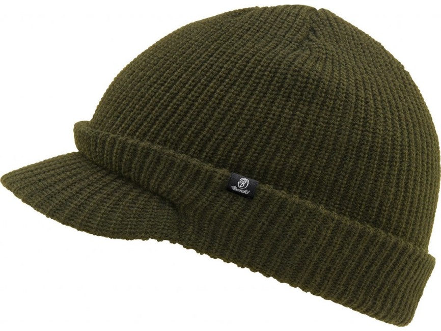 Brandit Shield Cap пletena шапка з козирком, оливкова