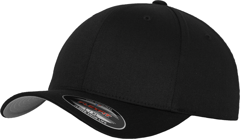 Brandit Flexfit Wooly Combed кепка, чорно-сіра