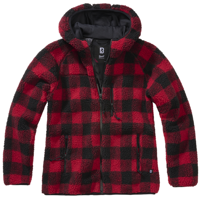 Brandit Teddy куртка флісова жіноча, redblack