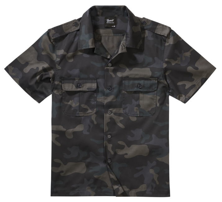 Brandit сорочка з короткими рукавами, darkcamo