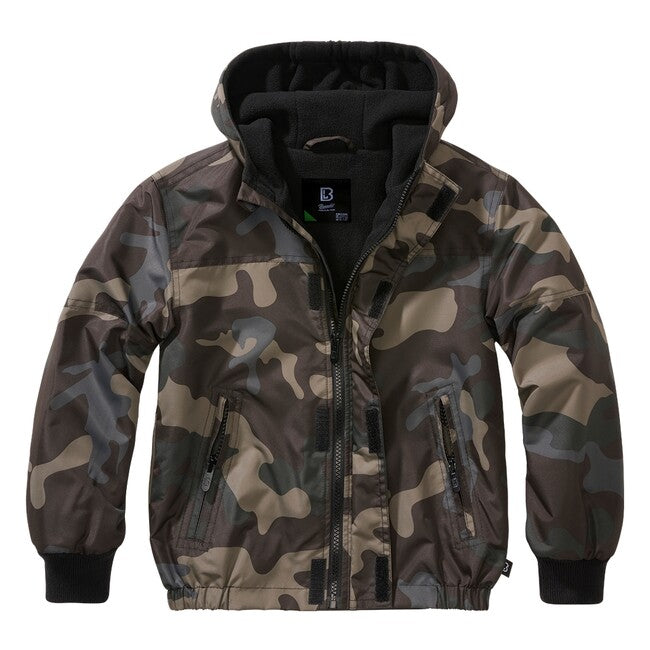 Brandit Windbreaker Frontzip куртка дитяча, darkcamo