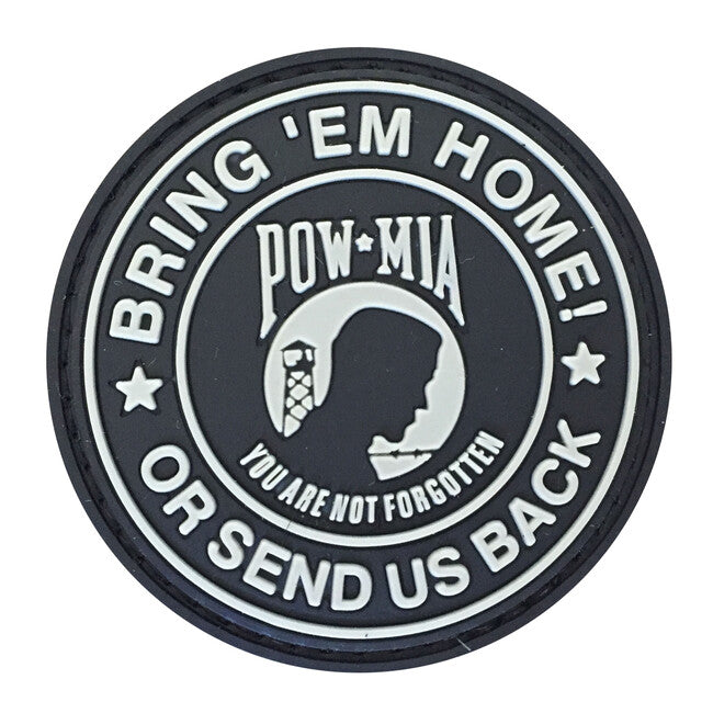 WARAGOD Bring Them Home or Send us back You are not forgotten нашивка ПВХ, чорна