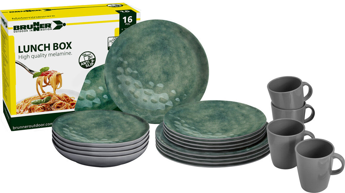 Brunner Lunch Box Venetian Set кемпінгового посуду, зелена