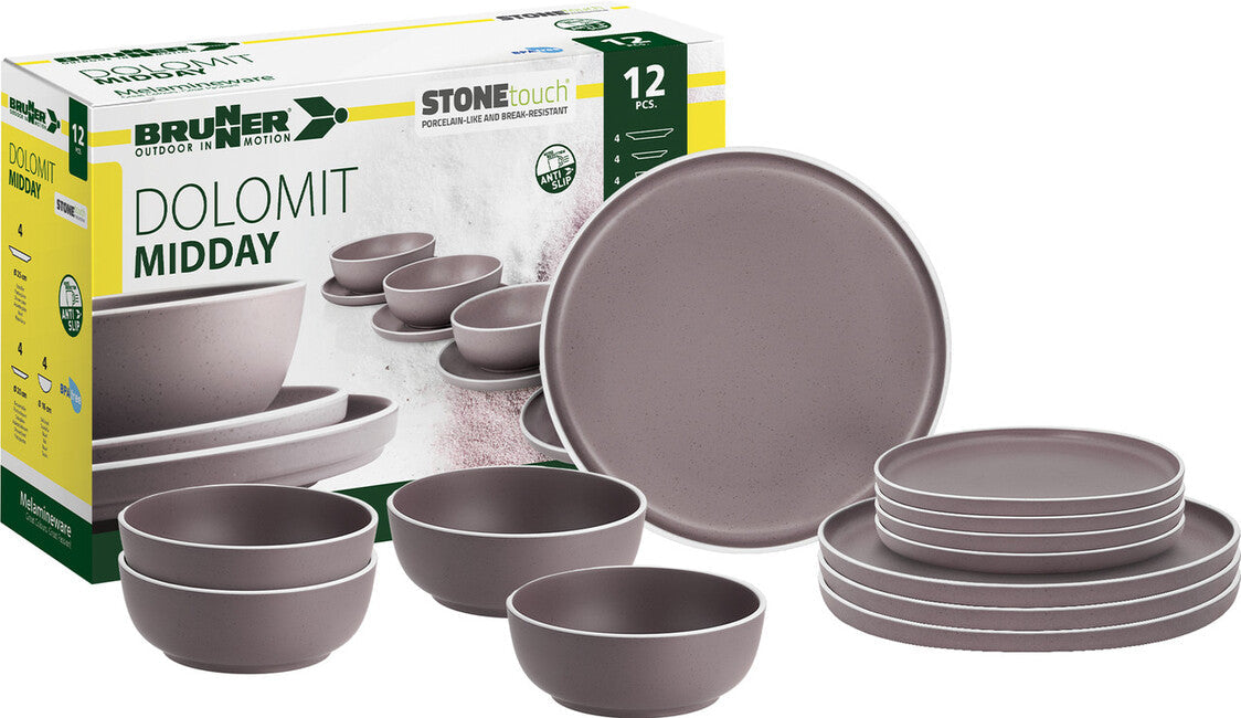 Brunner Midday Dolomit набір кемпінгового посуду, фіолетова