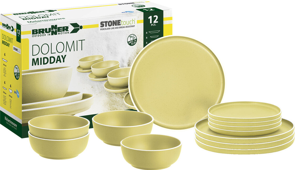 Brunner Midday Dolomit набір кемпінгового посуду, жовтий