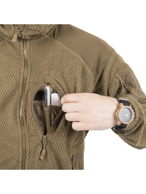 Helikon-Tex Alpha Tactical флісова куртка, койотовий коричневий