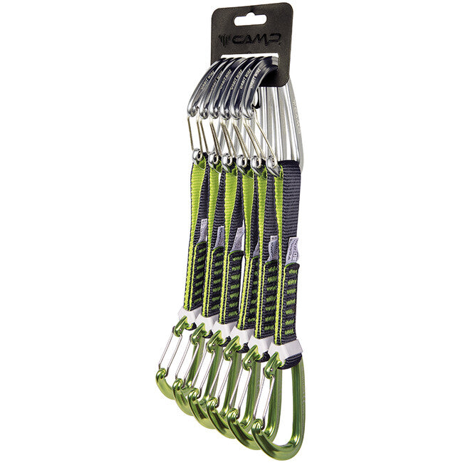 CAMP Orbit Wire Express KS 6 Pack експресна сада з дротяними карабінами для лазіння, 18 см