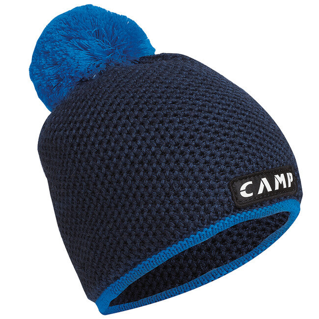 CAMP Bob Beanie вязана шапка з вовни Merino, темно-синя / світло-синя
