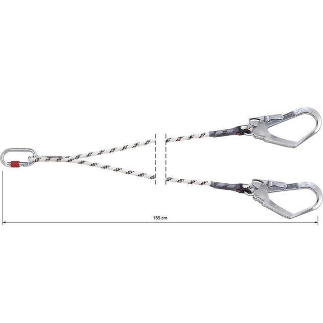 CAMP Rope Lanyard Double амортизатор падіння 155 см