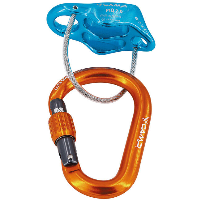 CAMP Piu 2.0 набір для страховки та спуску Belay Kit, світло-синій