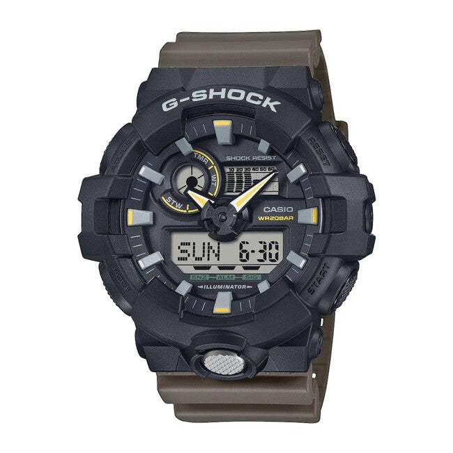 Casio G-Shock GA-710TU-1A3ER годинник, чорний/коричневий