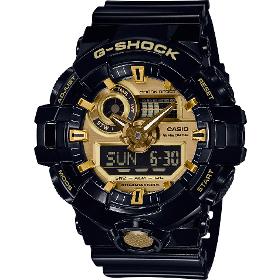Casio G-Shock GA-710GB-1AER годинник, чорний/золотий