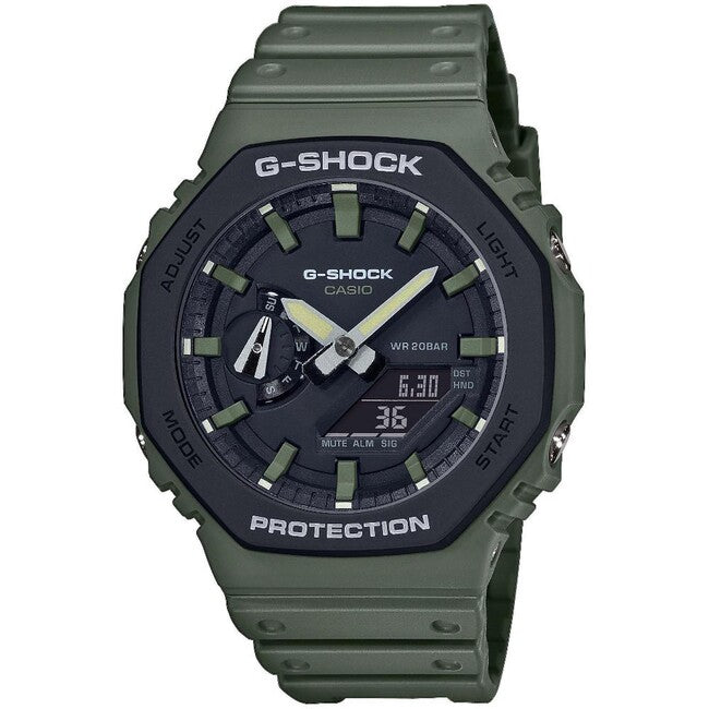 Casio G-Shock GA-2110SU-3AER годинник, чорний/зелений