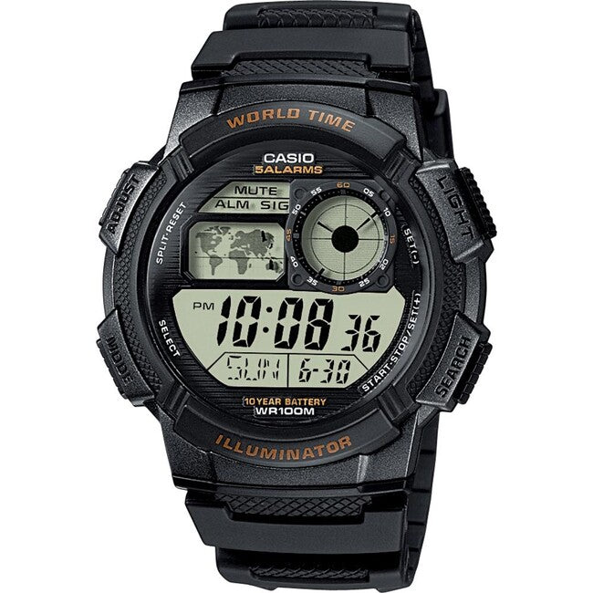 Casio AE-1000W-1AVEF годинник, чорний