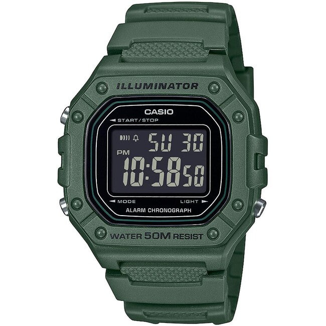 Casio W-218H-3BVEF годинник, зелений
