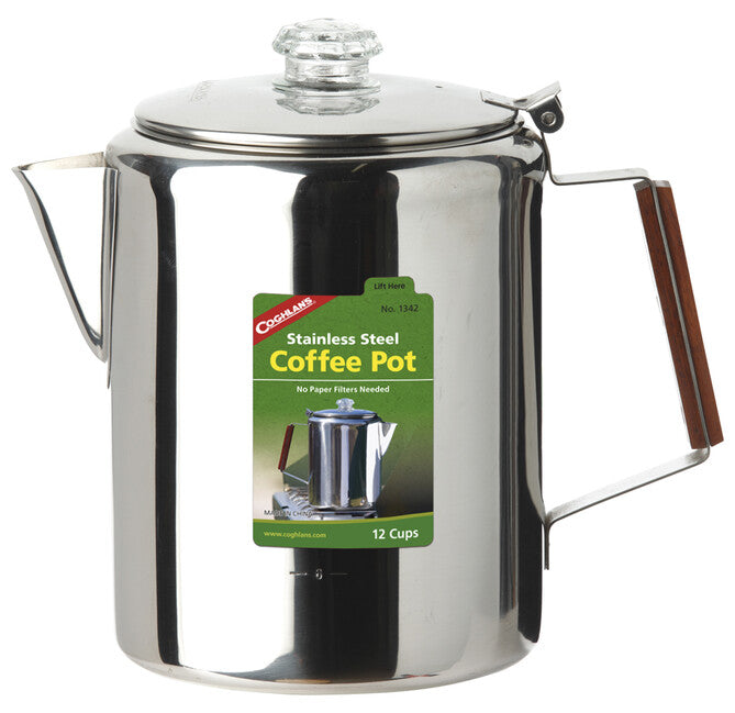 Coghlans CL нержавіюча сталь каво-варка на 12 чашок Coffee Pot