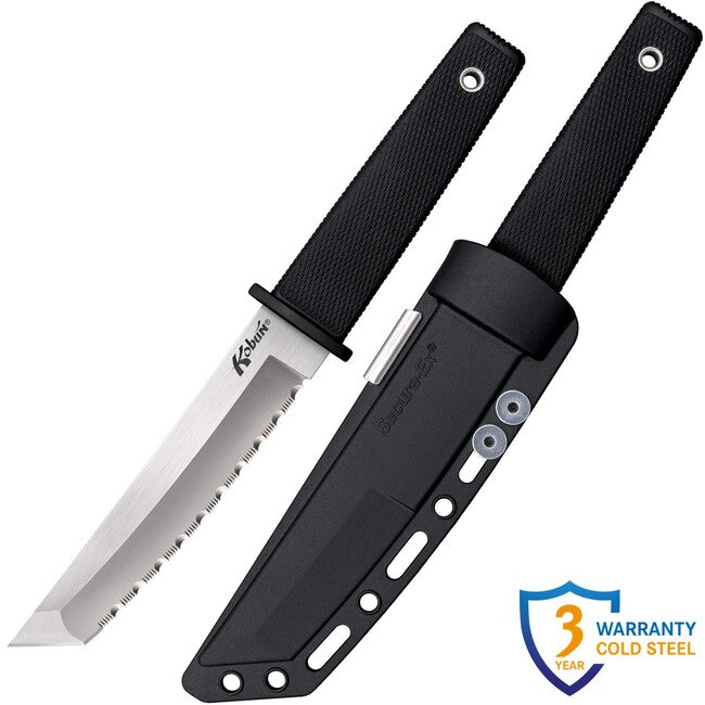 Cold Steel Kobun ніж з твердою клинком Serrated (AUS8A)