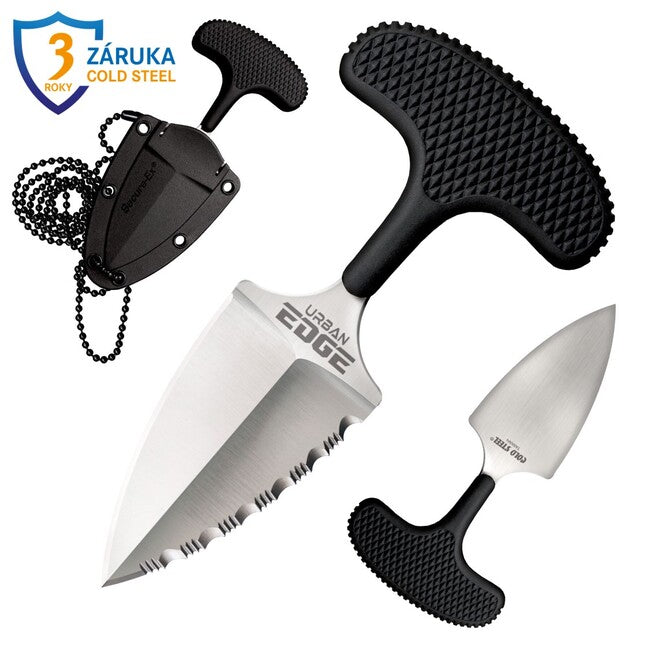 Cold Steel Urban Edge ніж із фіксованим лезом 50/50 (AUS8A)