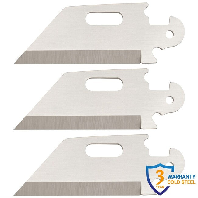 Cold Steel Click N Cut складний ніж Utility Plain Edge Blades, 3 шт.