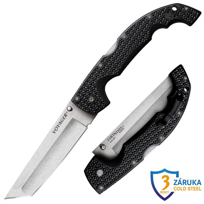 Cold Steel Voyager Extra Large складаний ніж tanto Pt. Plain (AUS10A)