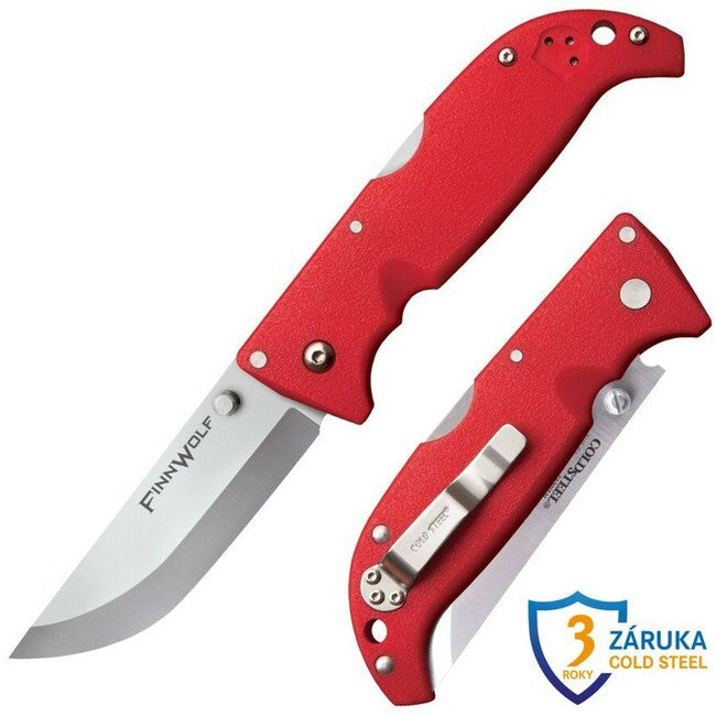 Cold Steel Finn Wolf складаний ніж червона рукоять (AUS8A)