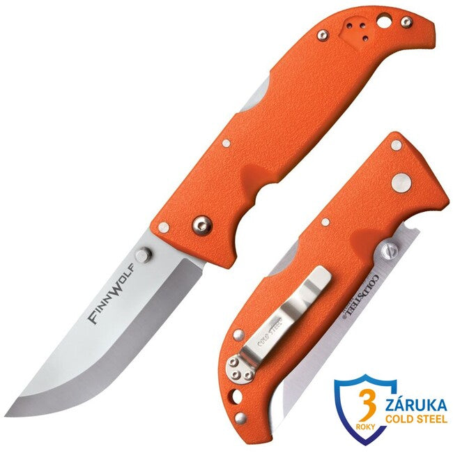 Cold Steel Finn Wolf складний ніж оранжевою рукояткою (AUS8A)