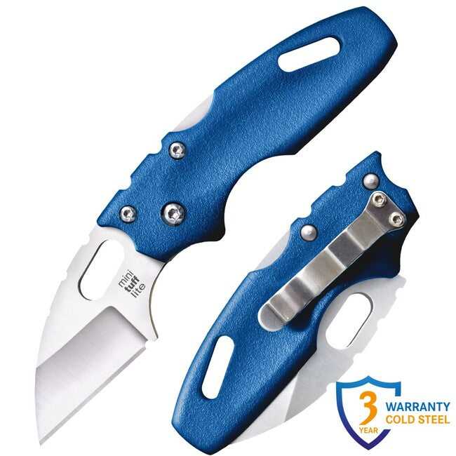 Cold Steel Mini Tuff Lite складаний ніж із прямим лезом, синій