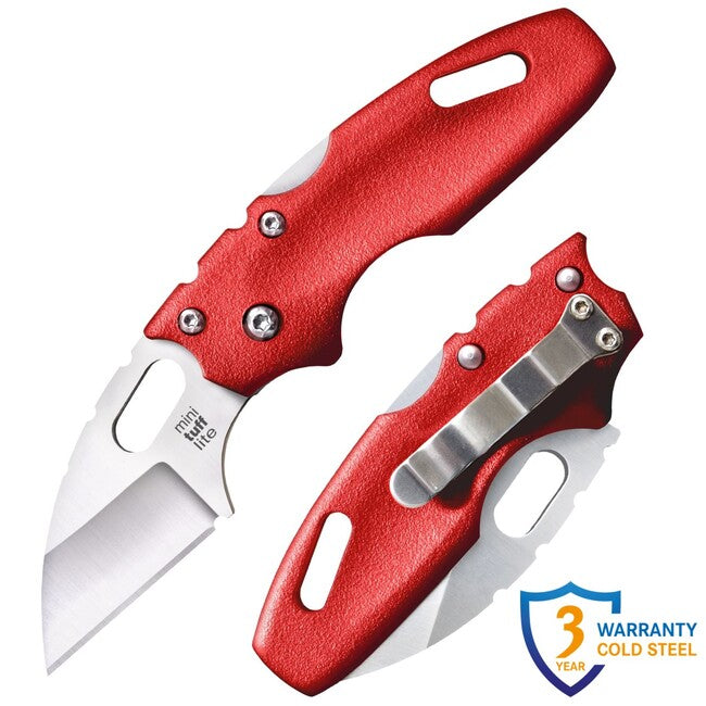 Cold Steel Mini Tuff Lite складаний ніж Plain Edge Red, червоний