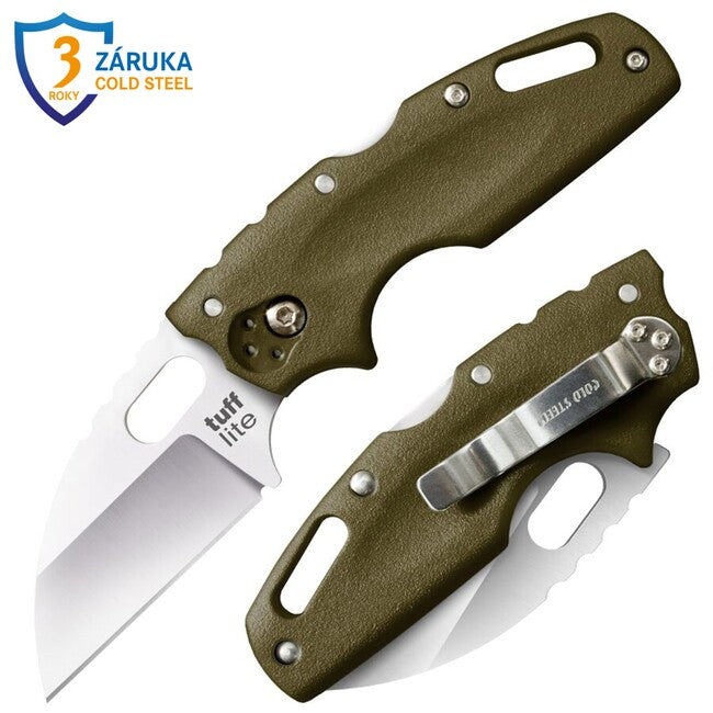 Cold Steel Tuff Lite складаний ніж AUS8A Plain, зелена рукоять