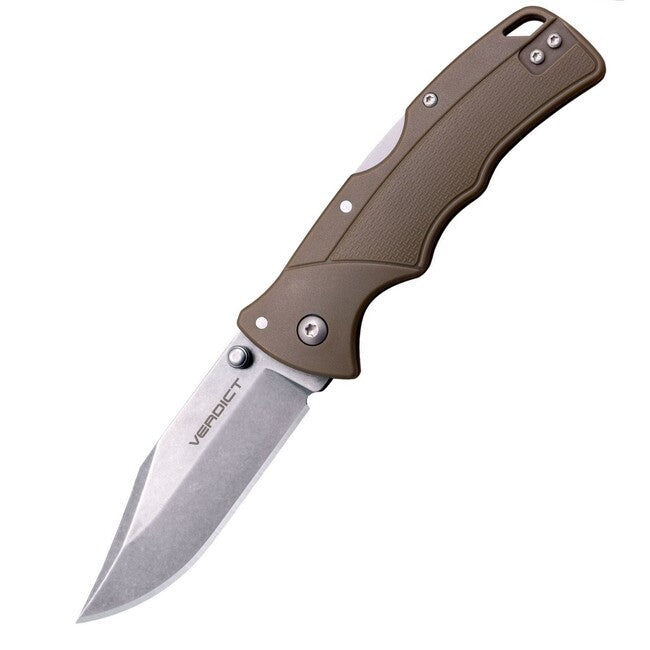 Cold Steel VERDICT CLIP POINT складаний ніж 4116SS FDE GFN HANDLE