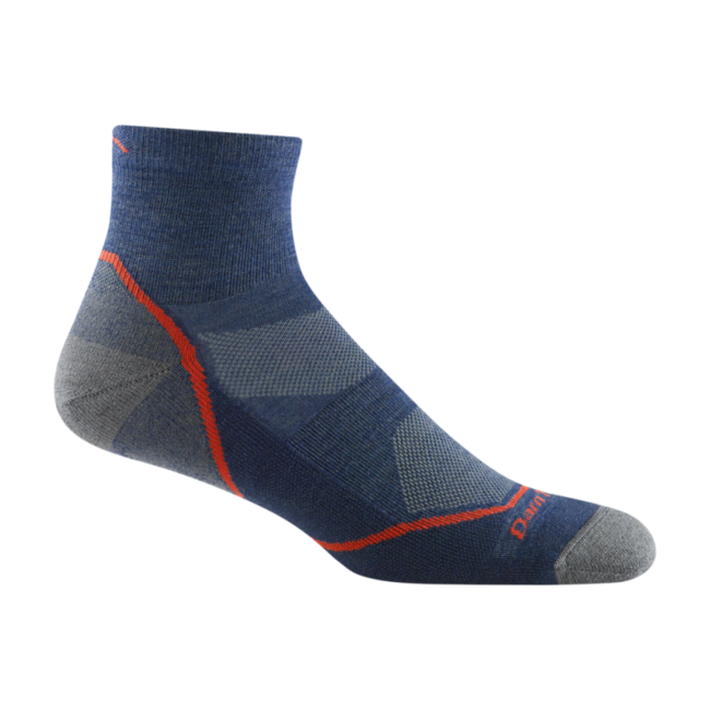 Darn Tough Light Hiker 1/4 шкарпетки легкі з амортизацією, денім
