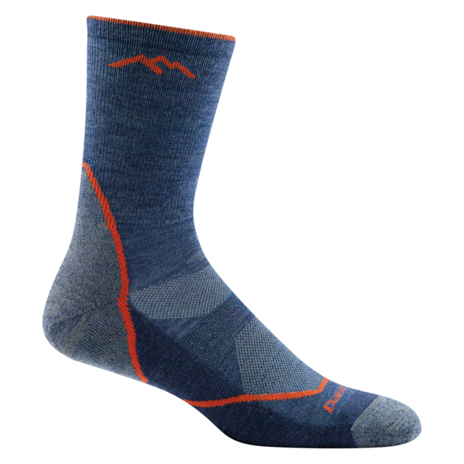 Darn Tough Light Hiker Micro Crew шкарпетки легкі з подушечкою, denim