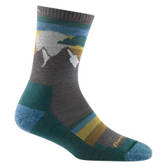 Darn Tough Sunset Ledge Micro Crew Lightweight туристичні шкарпетки з амортизацією, Dark Teal
