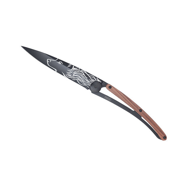 Deejo Black tattoo coralwood wolf закритий ніж