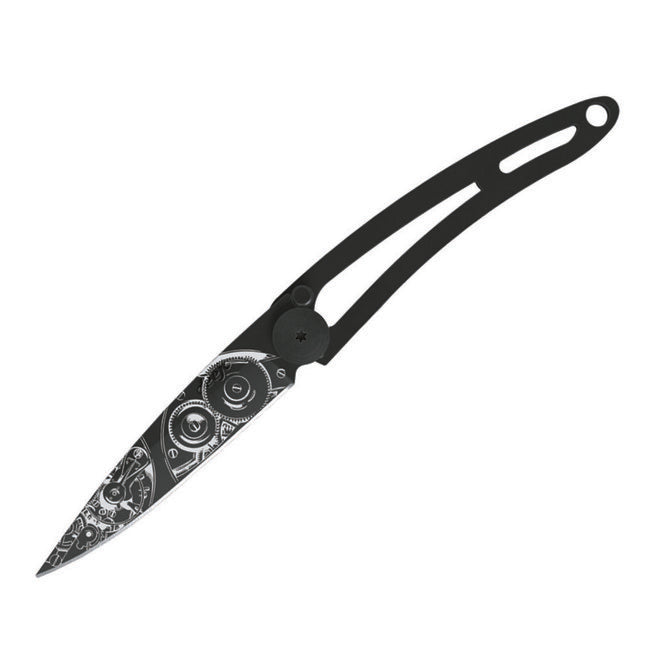Deejo Watchmaker складний ніж Naked Black Tattoo