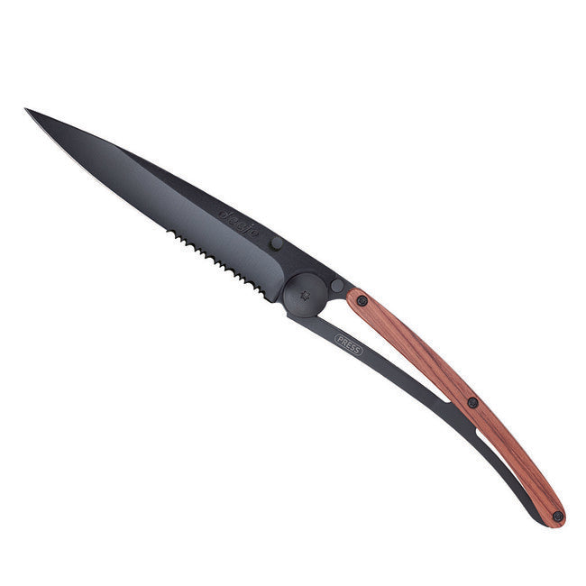 Deejo складний ніж Serration, чорний coralwood
