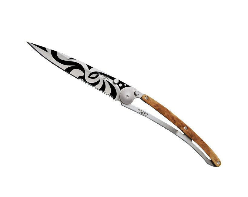 Deejo серрейшн складаний ніж juniper Tribal