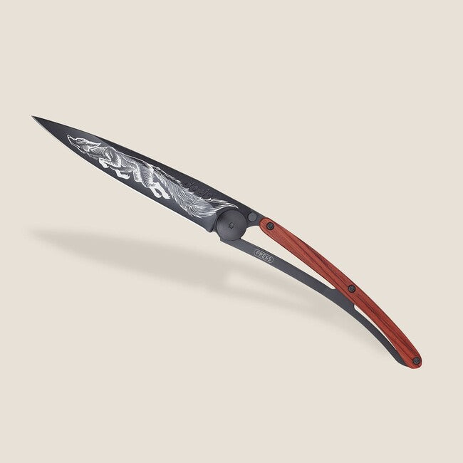 Deejo Tattoo складаний ніж black coralwood, Fox