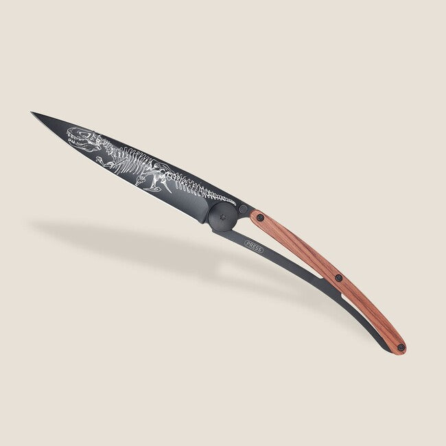 Deejo Tattoo складаний ніж Black coralwood T-Rex
