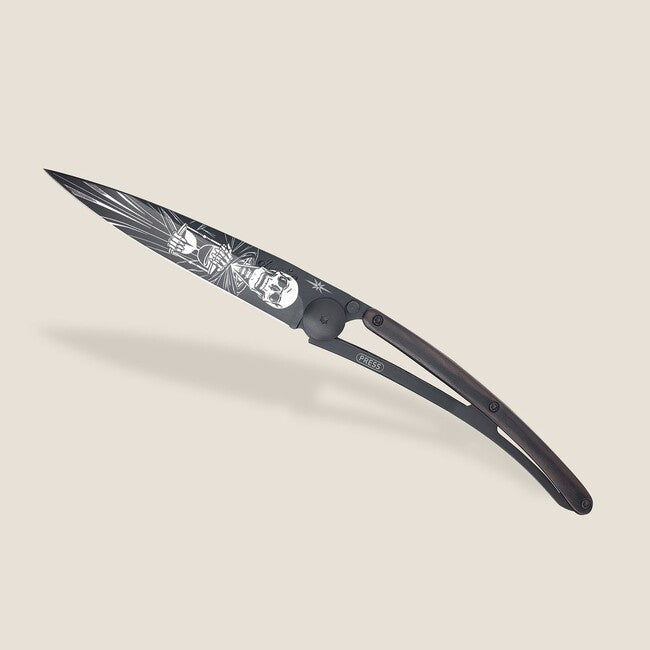 Deejo Tattoo складний ніж Black ebony wood Immortal