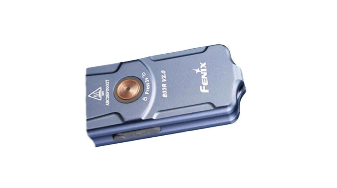 Fenix E03R V2.0 перезаряджувальний ліхтар, синій